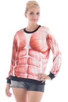 Oasap Massive Muscle Print Sweatshirt