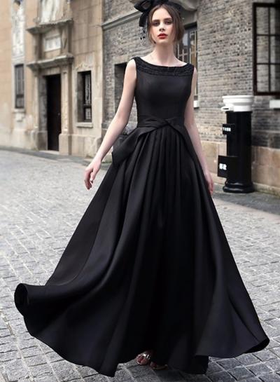 Oasap Elegant Sleeveless Backless Prom Wedding Dress