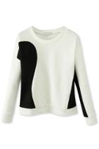 Oasap Trendy American Map Pattern Sweatshirt
