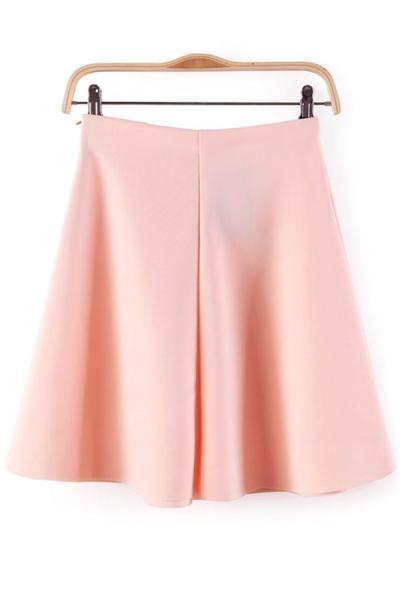 Oasap Essential Textured Skater Skirt