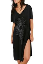 Oasap Women's Fashion Short Sleeves Side High Slit Long Tee