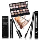 Oasap 12 Colors Eye Shadow Mascara Eyeliner Eyelash Makeup Brush Set