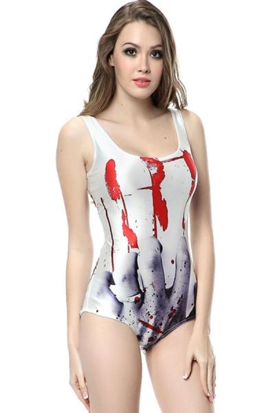Oasap Horrible Pattern Swimsuits