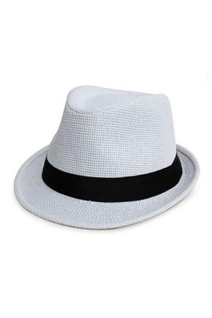 Oasap Plaited Strap Embellished Jazz Hat