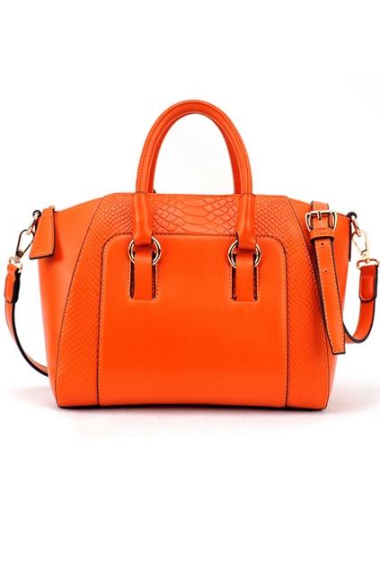 Oasap Crocodile Skin Pattern Shoulder Bag