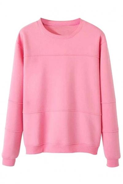 Oasap Easy Solid Sweatshirt