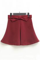 Oasap Bowknot A-line Mini Skirt