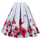 Oasap Vintage Floral Printed Mini Skirt