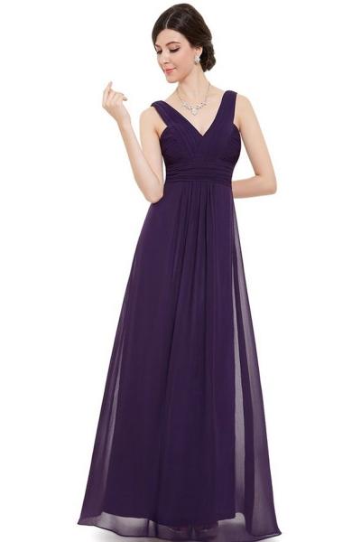 Oasap Women's V-neck Sleeveless Empire Waist Evening Party Dress