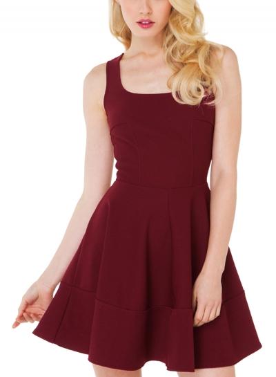 Oasap Women's Simple Tank A-line Dress