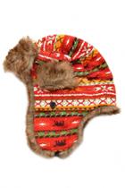 Oasap Boho Faux-fur-lined Trapper Hat