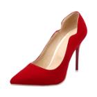 Oasap Pointed Toe Stiletto Heels Solid Color Pumps