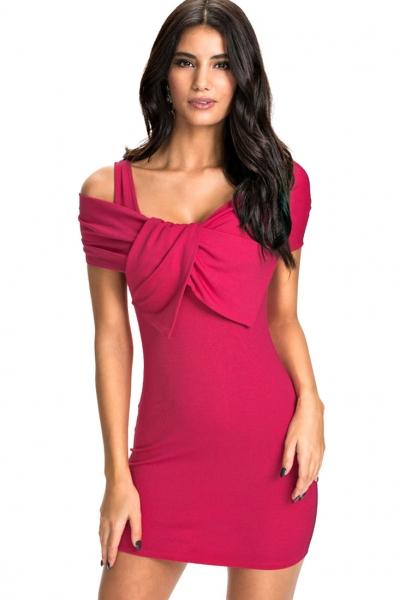 Oasap Refreshing Wrapped Bust Party Mini Dress