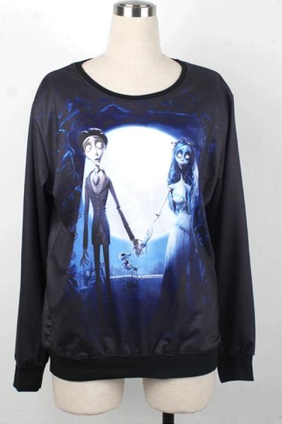 Oasap Relaxed Cartoon Sweatshirt