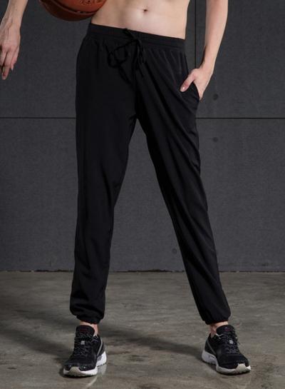 Oasap Solid Ankle Banded Acitve Pants