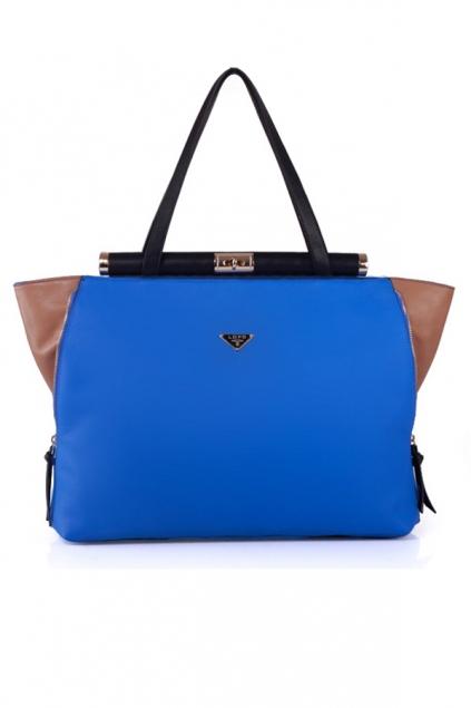 Oasap Color Block Bat-shaped Tote