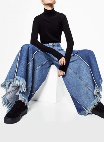 Oasap Fashion Loose Fit Wide Leg Culotte Pants