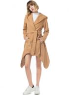 Oasap Hooded Long Sleeve Solid Color Belt Decoration Coat