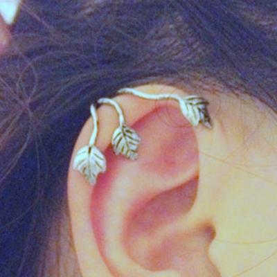 Oasap Alloy Leaves Shape Casual Earrings