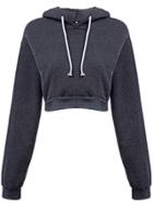 Oasap Solid Long Sleeve Slim Fit Cropped Hoodie