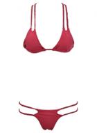 Oasap Chic Side Cut-out Strappy Design Two Piece Swimsuit