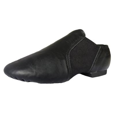 Oasap Unisex Leather Elastic Slip-on Split Sole Jazz Dance Shoes
