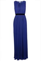 Oasap Azure Blue Pleated Maxi Dress