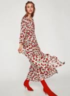 Oasap Fashion Floral Long Sleeve Maxi Dress