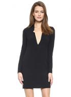 Oasap Women's Office Lady V Neck Slim Fit Dress