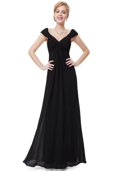 Oasap Women's Elegant Off Shoulder V-neck Long Party Dress