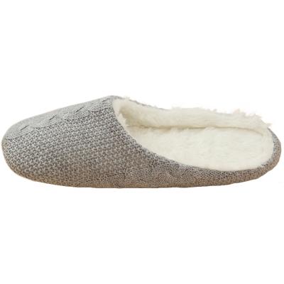 Oasap Solid Color Round Toe Winter Cotton Slippers