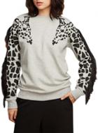 Oasap Women's Casual Long Sleeve Pullover Sweatshirt With Tassel