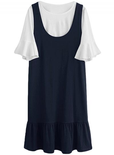Oasap Women's Casual Summer Two Piece Suspender Skirt Set