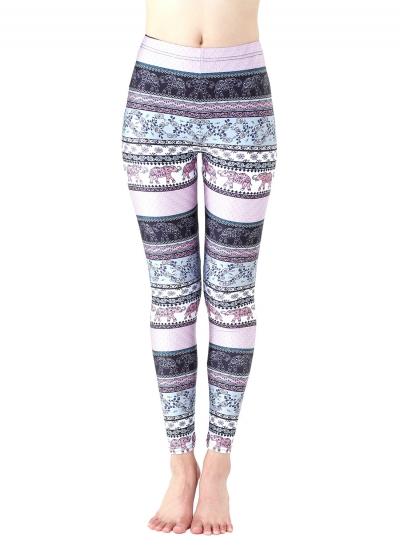 Oasap Fashion High Waist Print Skinny Leggings