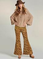 Oasap Casual Batwing Sleeve Knit Sweater
