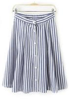 Oasap Vertical Striped Skirt