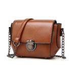 Oasap Fashion Pu Leather Flap Shoulder Bag With Chain Strap