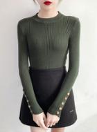 Oasap Casual Long Sleeve Knit Slim Fit Pullover Sweater