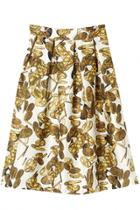 Oasap Modern Golden Coin Printing A-line Skirt
