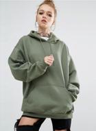 Oasap Solid Loose Fit Pullover Hoodie