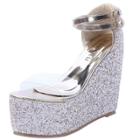 Oasap Fashion Ankle Buckle High Wedge Heels Sandals