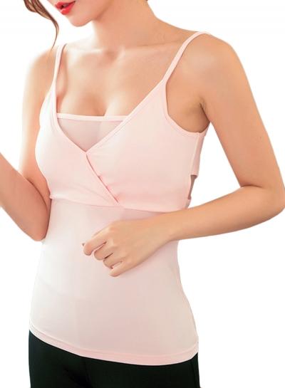 Oasap Women's Spaghetti Strap Knot Back Sports Yoga Active Top