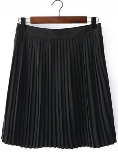 Oasap Cute Slim Pleated Skirt