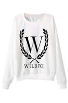 Oasap White Wildfox Sweatshirt