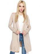 Oasap Women's Solid Draped Collar Long Sleeve Knitted Cardigan