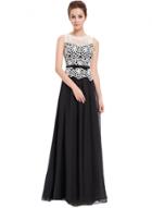 Oasap Women's Fashion Hollow Out Sleeveless Maxi Prom Evening Dress