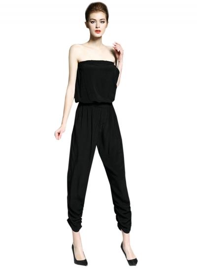 Oasap Women's Chic Off Shoulder Slim Fit Jumpsuit