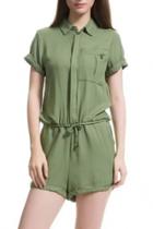 Oasap Solid Color Low Waist Overall Romper