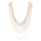 Oasap Retro Multi-layer Stainless Steel Chain Necklace