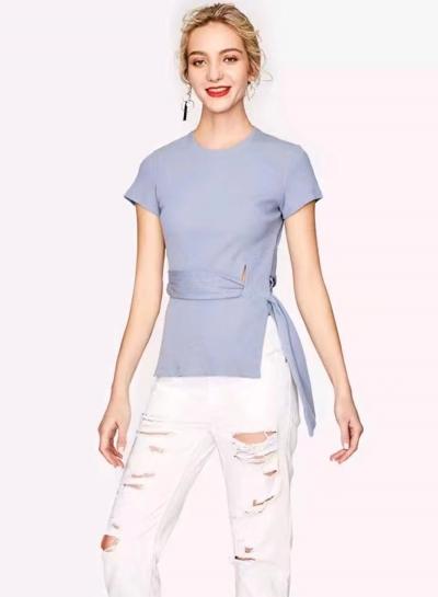 Oasap Short Sleeve Knit Tee Shirt
